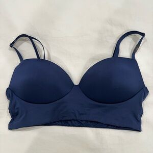 NWT Vintage Victoria's Secret Navy Blue Padded Demi Seamless Bra